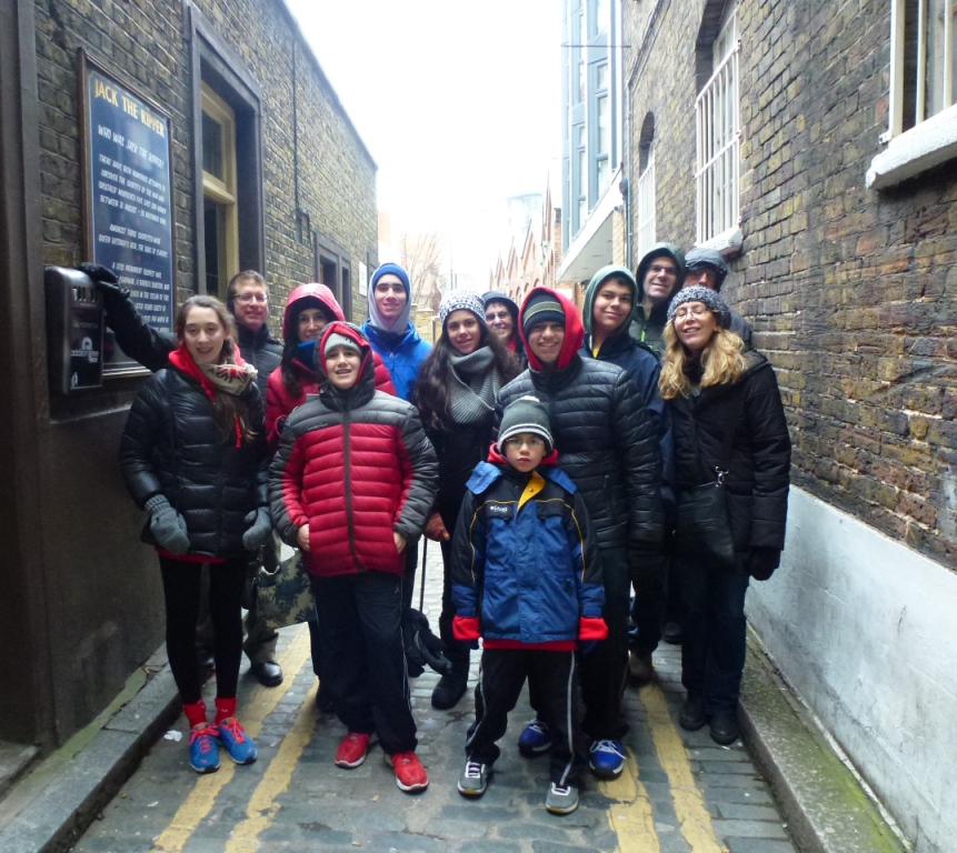 My group outside the Jack the Ripper pub in Gunthorpe Street
