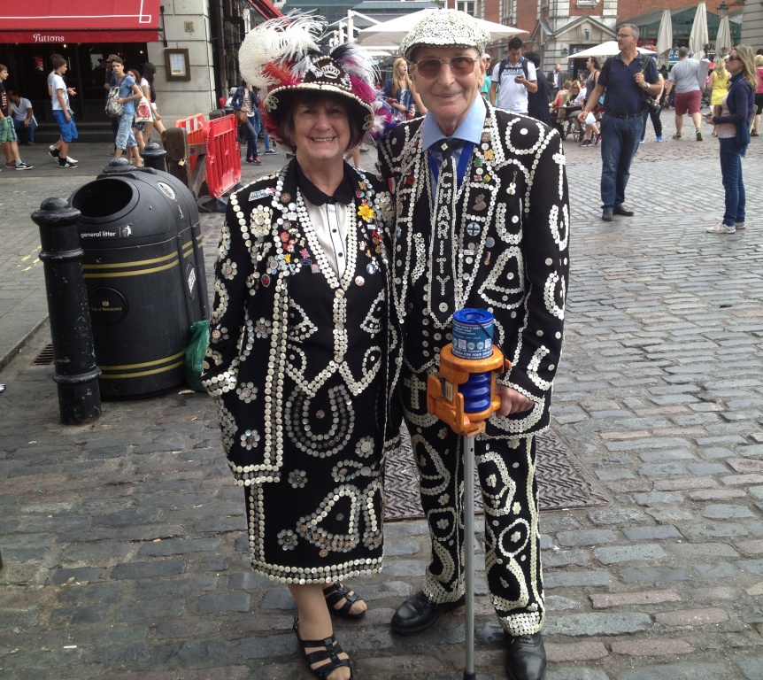 Pearly King and Queen, Covent Garden