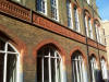 Facade of Westminster Jews Free School in Hanway Place - Hyam Hyams was one of the founders